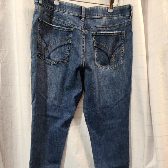 Lincoln Outfitters Ladies Dark Blue Denim Jeans, size 12, tapered legs, "2PAIRS" - Picture 4 of 16